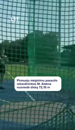 Aleknos šou Lietuvos lengvosios atletikos čempionate
