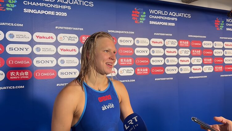 Auksą laimėjus Meilutytė: mėgavausi ir buvau čia ir dabar