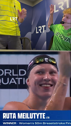 Meilutytė tai padarė dar kartą – ketvirtą kartą iš eilės tapo pasaulio čempione!