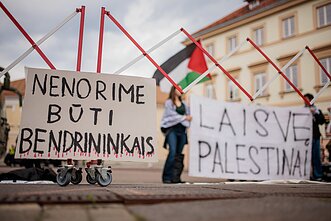 Protestas prieš Isaaco Herzogo vizitą Protestas prieš Isaaco Herzogo vizitą