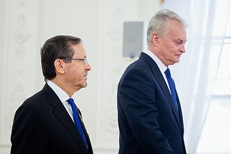 Isaacas Herzogas ir Gitanas Nausėda Isaacas Herzogas ir Gitanas Nausėda
