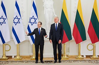 Isaacas Herzogas ir Gitanas Nausėda Isaacas Herzogas ir Gitanas Nausėda