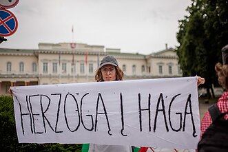 Protestas prieš Lietuvos verslo ir Izraelio bendradarbiavimą Protestas prieš Lietuvos verslo ir Izraelio bendradarbiavimą