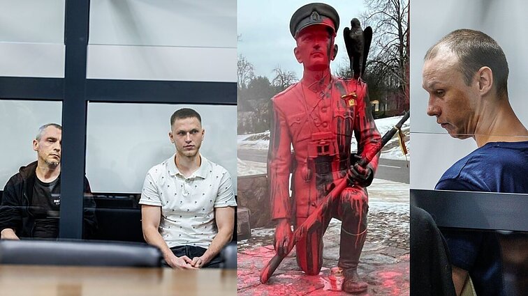 A. Ramanausko-Vanago paminklo išniekinimu kaltinami 3 estai ir rusai: už darbą gavo atlygį