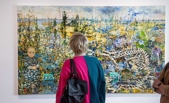 Šarūno Saukos ir Nomedos Saukienės galerijoje Zarasuose
