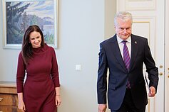 Gitanas Nausėda susitiko su kandidate į premjerus Inga Ruginiene