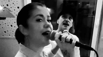 „Skamp“ vokalistė Erica Jennings ir Tomas Krivickas „Skamp“ vokalistė Erica Jennings ir Tomas Krivickas