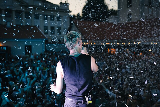 Adomo Vyšniausko koncerto akimirka