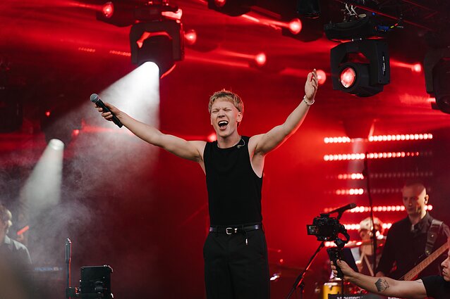 Adomo Vyšniausko koncerto akimirka