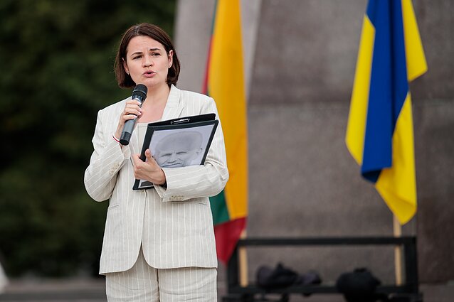 Protestas prieš Baltarusijos opoziciją nušviestas ir Rusijos propagandinėje žiniasklaidoje
