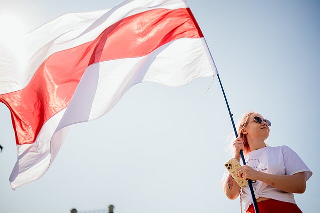Lietuvos baltarusiai mitingu mini suklastotų prezidento rinkimų metines
