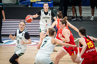 Danielė Paunksnytė; U20 Europos merginų krepšinio čempionatas: Lietuva – Ispanija