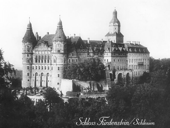 Zamek Książ w 1920 roku