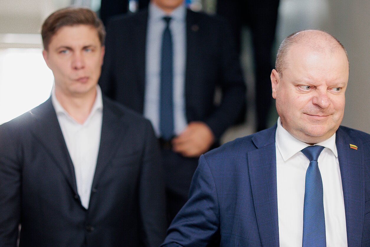 Mindaugas Sinkevičius ir Saulius Skvernelis Mindaugas Sinkevičius ir Saulius Skvernelis
