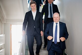 Mindaugas Sinkevičius ir Saulius Skvernelis