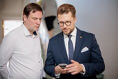 Demokratų sąjungos „Vardan Lietuvos“ lyderiai atvyko pas socialdemokratus