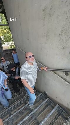 Audrius Giržadas lipa į 32 m Kirkilų bokštą: žiauriai bijau aukščio