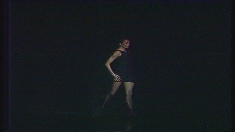 Choreografinės kompozicijos. Šoka J. Valeikaitė, N. Bereina ir P. Skirmantas.