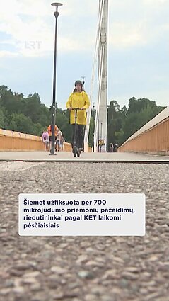 Kasmet vis daugiau dviratininkų ir mikrojudumo priemonių vairuotojų nesilaiko KET