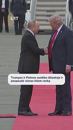 JAV ir Rusijos prezidentų susitikimas: Trumpas ir Putinas susitiko Aliaskoje