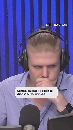 Lenkija: nukritęs ir sprogęs dronas buvo rusiškas