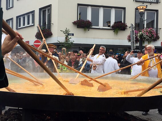 Iš 10 tūkst. kiaušinių omletą kepę belgai turi ypatingą receptą: „Skonis nuostabus“
