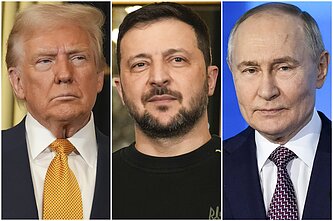 Donaldas Trumpas, Volodymyras Zelenskis, Vladimiras Putinas