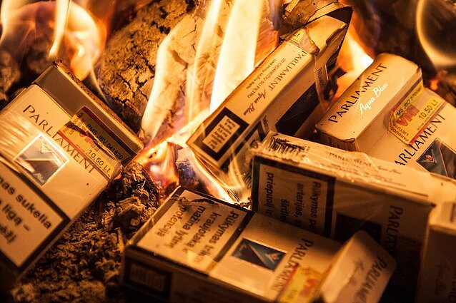 Kaune išaiškintas nelegalus cigarečių fabrikas