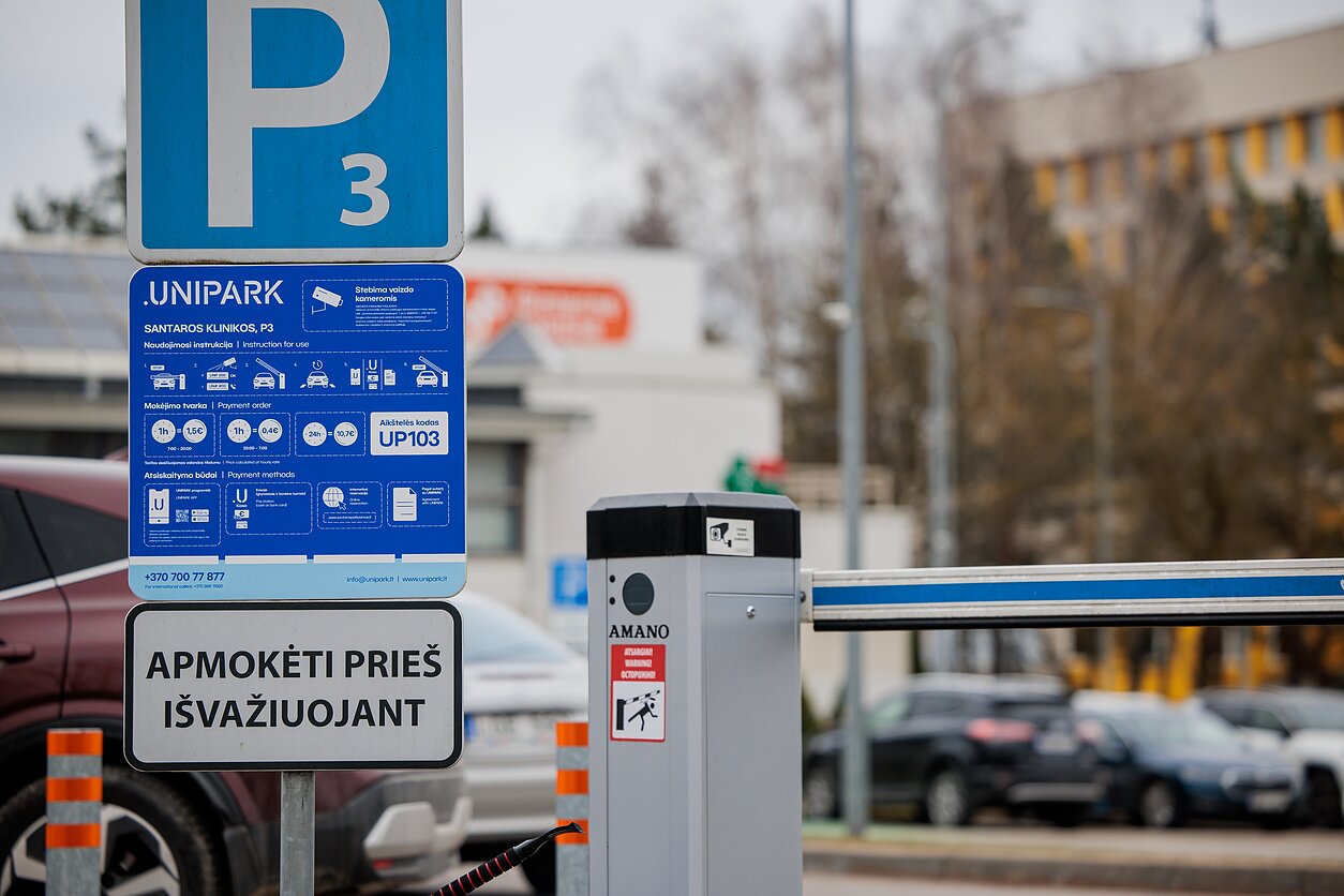 Santariškių ligoninės parkavimo aikštelė