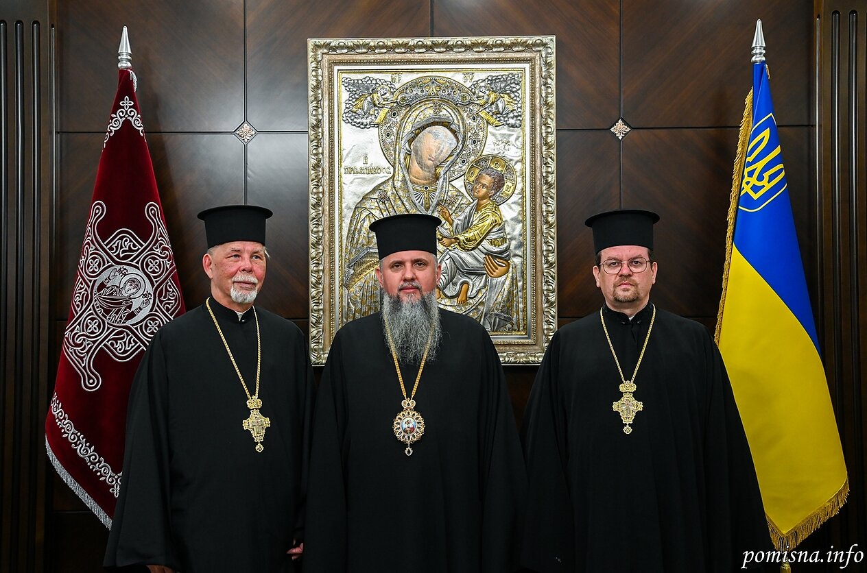 Митрополит Епіфаній зустрівся з Екзархом Вселенського Патріарха в Литві у Києві