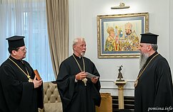 Митрополит Епіфаній зустрівся з Екзархом Вселенського Патріарха в Литві у Києві