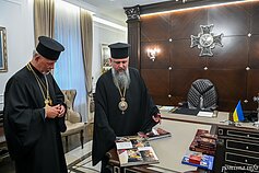 Митрополит Епіфаній зустрівся з Екзархом Вселенського Патріарха в Литві у Києві