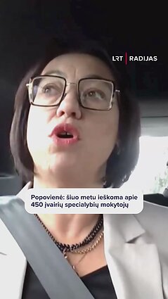 Popovienė: šiuo metu ieškoma 450 mokytojų