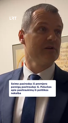 Seime pasirodė iš premjero pareigų atsistatydinęs Paluckas