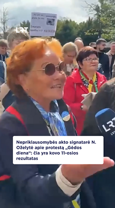 Oželytė apie protestą: subrendo tiek jaunų žmonių, kurie jaučia atsakomybę