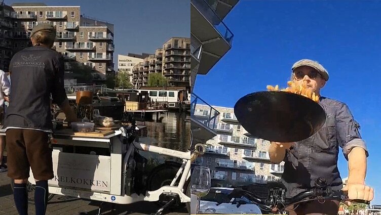 Danas Mortenas save vadina šefu ant dviračio: maistą gamina ant ratų