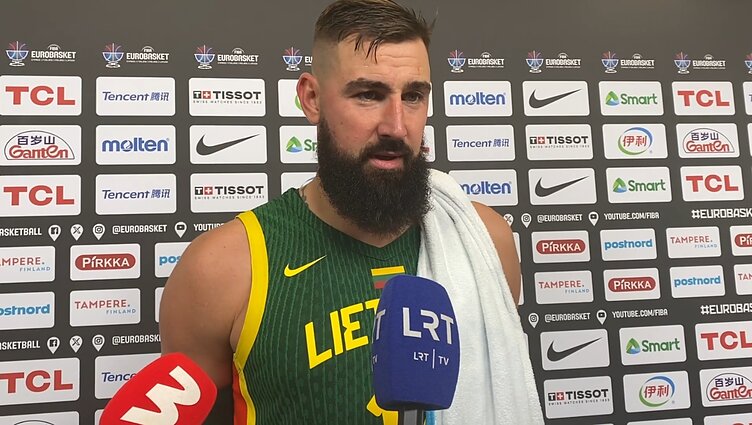 Valančiūnas po pergalės prieš britus: jautėsi jauduliukas, bet susitvarkėm