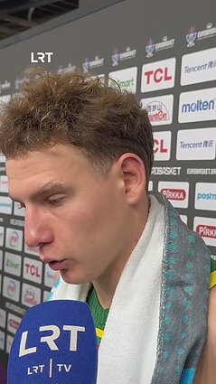 Jokubaitis po pergalės prieš Didžiąją Britaniją: Valančiūnas man tarsi vyresnysis brolis