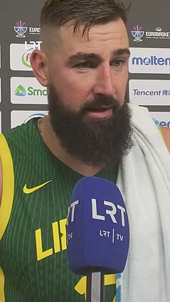 Valančiūnas po pergalės prieš britus: jautėsi jauduliukas, bet susitvarkėm