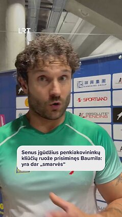 Senus įgūdžius penkiakovininkų kliūčių ruože prisiminęs Baumila: yra dar „smarvės“