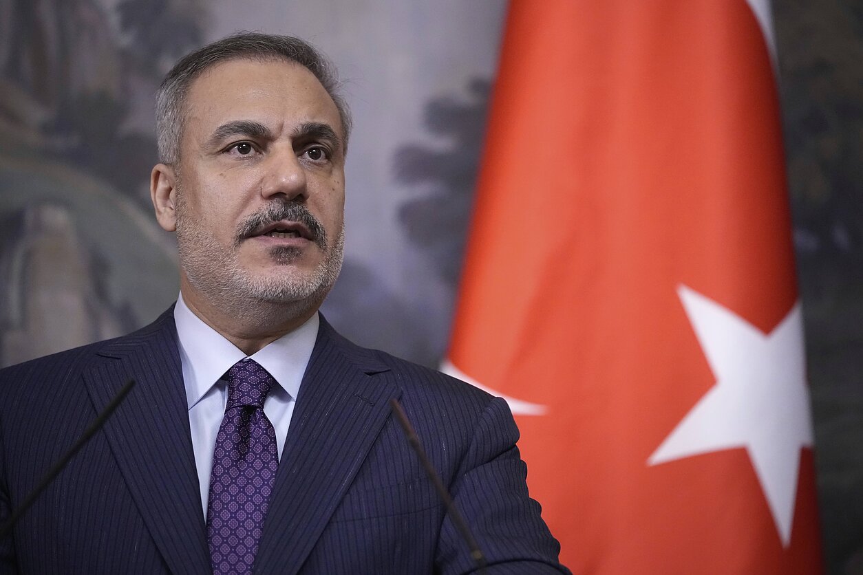Turkijos užsienio reikalų ministras Hakanas Fidanas Turkijos užsienio reikalų ministras Hakanas Fidanas