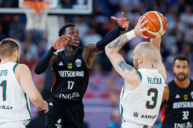 Dennisas Schroderis. Europos krepšinio čempionatas: Lietuva – Vokietija