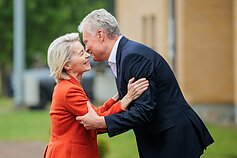 Ursula von der Leyen lankėsi Lietuvos pasienyje su Baltarusija Ursula von der Leyen lankėsi Lietuvos pasienyje su Baltarusija