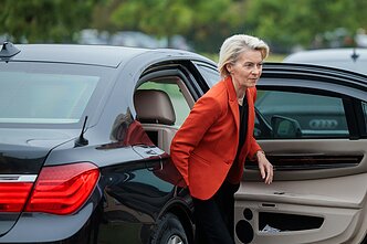 Ursula von der Leyen lankėsi Lietuvos pasienyje su Baltarusija Ursula von der Leyen lankėsi Lietuvos pasienyje su Baltarusija
