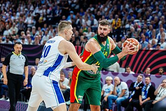 Jonas Valančiūnas, Europos krepšinio čempionatas: Lietuva – Suomija