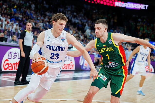 Marekas Blaževičius, Europos krepšinio čempionatas: Lietuva – Suomija