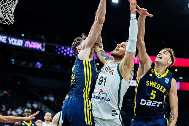 Deividas Sirvydis. Europos krepšinio čempionatas: Lietuva – Švedija