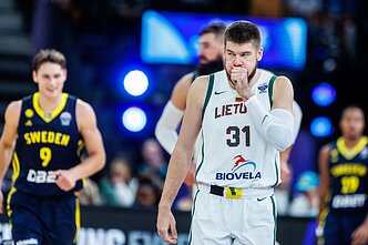 Rokas Giedraitis. Europos krepšinio čempionatas: Lietuva – Švedija