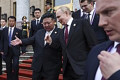 Kim Jong Unas Perkine susitiko su Vladimiru Putinu