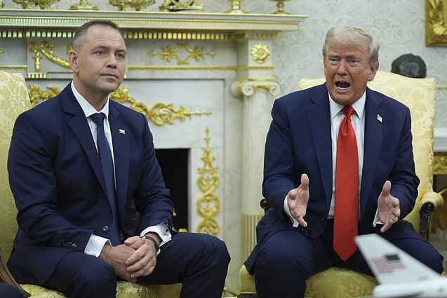 Кароль Навроцкий и Дональд Трамп Кароль Навроцкий и Дональд Трамп